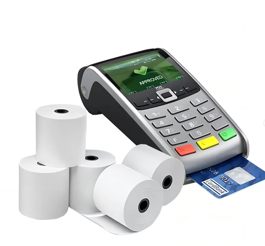 Credit card terminal thermal paper rolls by Zhixin Paper